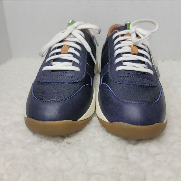 OluKai Dede Kaulele Women's Sneaker Size 10 Navy Leather Casual Shoes Bl20517 - Picture 2 of 10